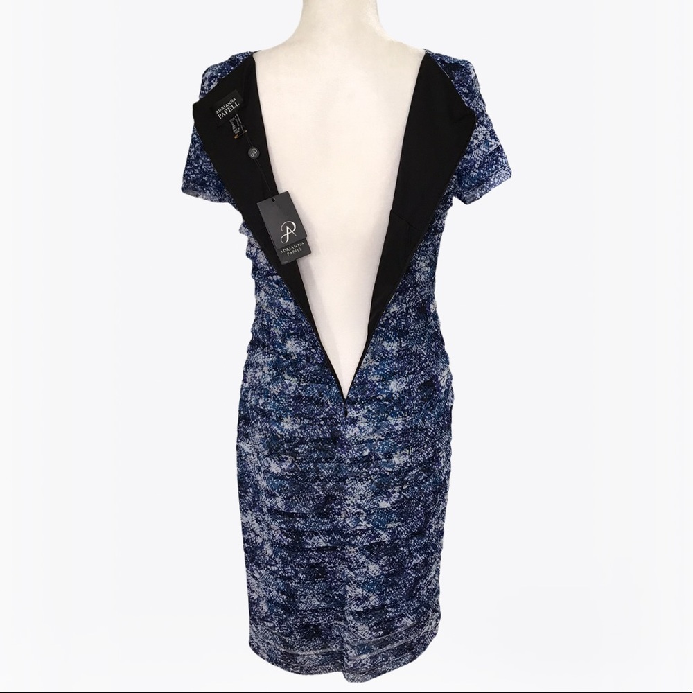 Adrianna Papell Ruffle Sheath Women’s Midi Dress - 6/8 - Picture 16 of 17